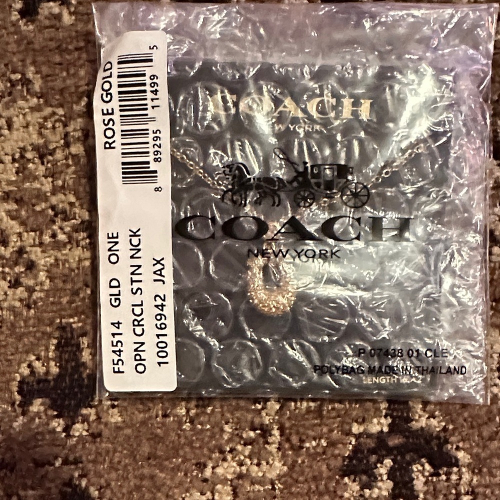 Coach Gold Pendant Necklace - Picture 3 of 4